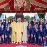 الملك-محمد-السادس-يستقبل-المنتخب-المغربي-للسيدات-ورئيس-“الفيفا”-جياني-إنفانتينو