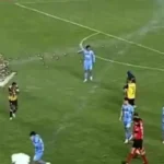بالفيديو…إصابة-لاعب-كرة-بألعاب-نارية-أثناء-الاحتفال-بهدف-الفوز⁣