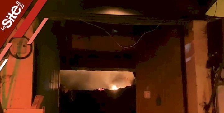 اندلاع حريق مهول في قيسارية الحفاري بالبيضاء-فيديو