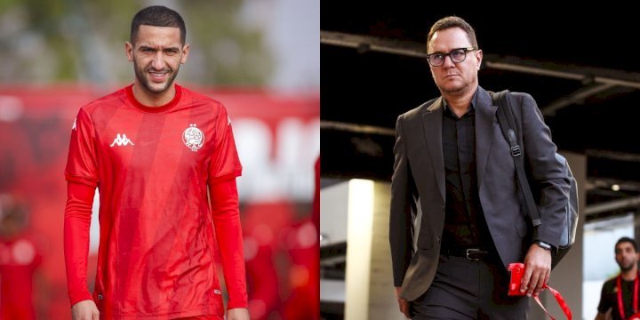 مدرب الوداد يكشف ما دار بينه وبين حكيم زياش