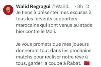 الركراكي يمتص غضب الجمهور المغربي باعتذار ووعد بإبقاء اللقب في الرباط