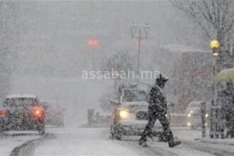 أمطار قوية وثلوج بعدد من المناطق (نشرة إنذارية)