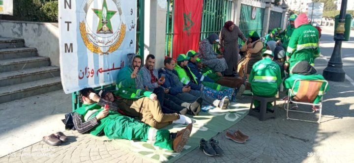 اعتصام إنذاري لعمال نظافة ميكومار بوزان وسط احتقان متصاعد وترقب لتدخل عامل الإقليم